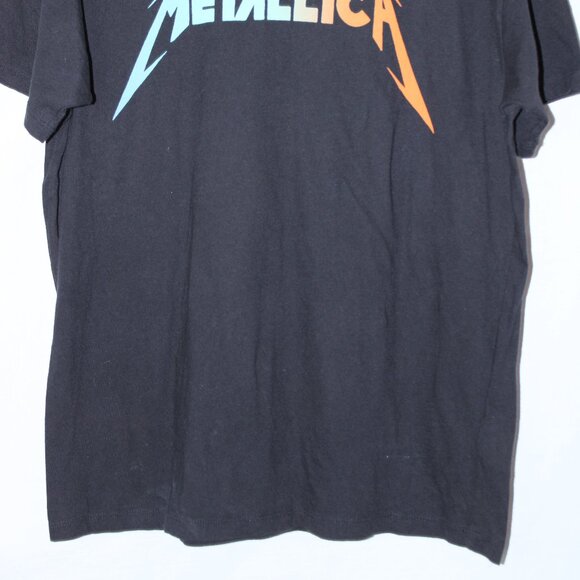 Metallica Logo T-Shirt Mens Size M Medium Black American Eagle Tailgate 2020 Tee - Picture 2 of 5